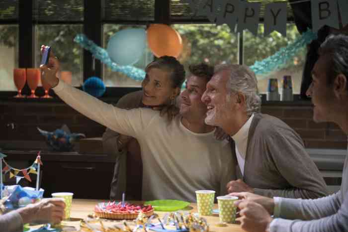 Client with hearing aids