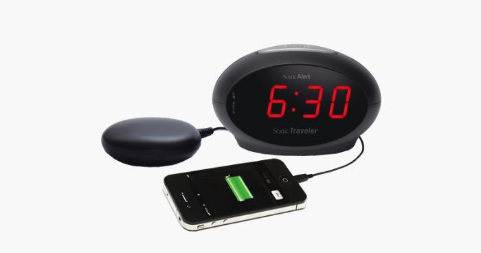 Sonic Alert reiswekker met trilfunctie